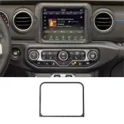 Carbon Fiber 8.4-inch Navigation System Cover Trim For Jeep Wrangler Gladiator (for: Jeep)