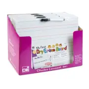 "My First" Dry Erase Board with Marker/Eraser, Two-Sided Plain/Lined, White, Pa