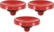 uxcell Camera Shutter Button, 3 Pack Soft Shutter Release Button Pure Copper Camera Button Concave Suitable for Nikon for Fujifilm for Leica DSLR/SLR Camera, Red