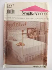 Simplicity House 8997 Bed Covers Pillows & Shams Sewing Pattern UNCUT