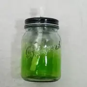 Mason Oil Lamp Canning Type Green Jar With Wick New