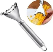 AIMALL One-Step Corn Peeler Thresher Tools Kitchen Cob Kerneler Cutter Stripper Remov - Durable Serrated Edge Design