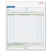 Adams Purchase Order Book - Tape Bound - 3 Part - Carbonless - 10.60" X 8.37"