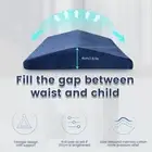 Lumbar Support Pillow Memory Foam Lengthen Back Sleeping Pain Relief Waist..{