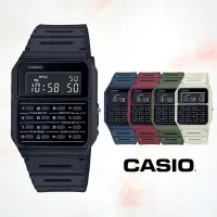 在飛比找Yahoo奇摩購物中心優惠-CASIO卡西歐 復古DATA BANK計算器電子錶(CA-