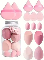 Beauty Blenders - Blending Sponge | Make Up Sponges | Makeup Blender | Makeup Sponge Blender | Foundation Sponge | 14pcs Makeup Sponge Set | Versatile Powder Puff Wet & Dry Use Long Lasting |