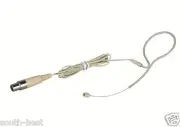 Beige Headset Microphone For AKG Wireless belt pack Transmitte XLR 3pin mini NEW