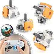 4PCS Joysticks for Sony PlayStation 5 PS5 Joystick Replacement Hall Effect 3D Analog Stick Sensor Wheel Thumbsticks for PS5 Joystick Module Controller Accessories Parts (Yellow)