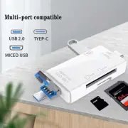 Card Reader USB 2.0 Type C Micro SD TF OTG Smart Memory Adapter Laptop Computer