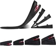 [LEXEBY1] Height Increase Insole, 4-Layer Orthotic Heel Shoe Lift kit with Air Cushion Elevator Shoe Insole Lifts Kits Inserts for Men & Women Taller Insoles 1.2" to 3.5" Variable Height