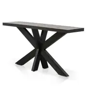 Johnathon 1.6m Console Table - Textured Espresso Black