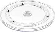 Kepfire Clear Acrylic Lazy Susan Turntable 7 inch Organizer Ball Bearing Revolving Display Base Kitchen Spice Rack Cake Makeup Table Decorating
