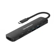 Simplecom Cht570 Usb C Superspeed 7 In 1 Multiport Hub Adapter