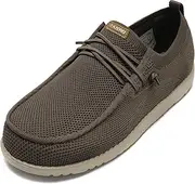 1TAZERO Wide Shoes for Men Slip on - Wide Width Walking Shoes Casual Loafers Comfortable Orthopedic Shoes for Men with Arch Support for Plantar Fasciitis