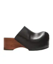 wooden-platform clogs 36,39 Black