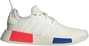[adidas Originals] Mens NMD_R1 Sneakers, White Tint/Glory Red/Semi Lucid Blue, 9