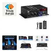 AK-380 USB SD BT.C FM AUX Audio Power Amplifier 400W+400W 2.0 CH Hifi Stereo ...