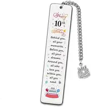 10th Birthday Bookmark Gifts for Girls Boys Behind You All Your Memories Bookmarks for 10 Year Old Girl Boy Birthday Gifts for Book Lovers 10 Yrs Old Daughter Birthday Gift
