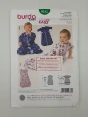 Burda Sewing Pattern 9382 Toddlers Sleeping Bag Size US 3M-2 EUR 62-92 NEW