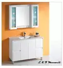 Ceramic Basin Soft Close Finger Pull Door Bathroom Vanity 1200mm
