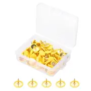 Roundness Push Pins, 200 Pcs Thumb Tacks Decorative Pins, Yellow