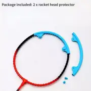 2Pcs Racket Head Protector Badminton Racquet Frame Protective Antifriction