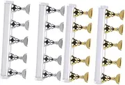 Nail Kit 4 Pack Acrylic Chessboard Practice Base 5 Nail Tips 1 Magnetic Holder Easy to Use for Home Salon