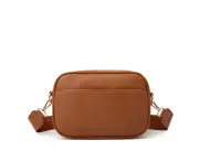 Women's Small Classy Crossbody Purse Leather Satchel Bags Brown