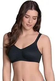 [Anita] Care Lisa 5726X-001 Women's Black Non-Padded Non-Wired Mastectomy Full Cup Bra 12B