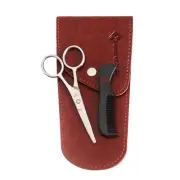 Beard Scissors Small and Comb with Case - Kit for Men Gift Set - for Trimming...