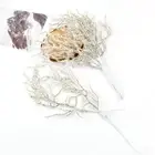 Multifunction Artificial Plants Fake Flowers White Grass Snow Pine Branch