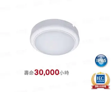 【燈王的店】飛利浦 防水型/室內外系列 LED15W壁燈/吸頂燈 4000K(WL008)