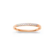 9ct Rose Gold Diamond Ring