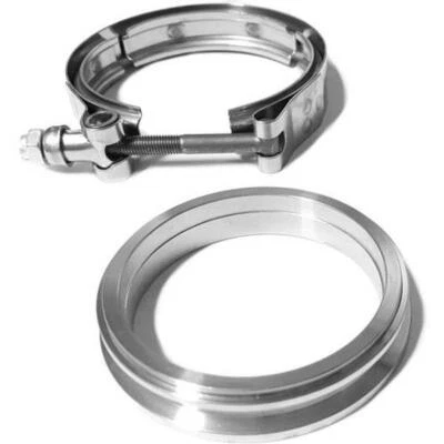 Clamp and Flange Set,T31, SUS304 V-band,Double Stepped,3" or 2.5" Piping,3.1" OD
