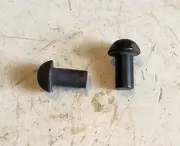 NOS 3/8" X 1" Round Head Solid Steel Rivet Blacksmith Antique Vintage (lot of 2)