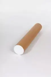 New 3”x15” Kraft Mailing Shipping Poster Tube with Plastic End Caps
