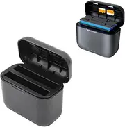Fast Battery Charger Hub for Insta360 ONE X2, 2 Channel USB Type C Battery Charging Storage Station with Micro SD Card Slots, Quick Portable MCU Intelligent Fast Charge Hub Bundle