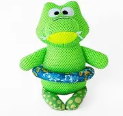 WagTime Fifi The Floating Croc - Durable Dog Pool Toy, Interactive Water Play, Safe Non-Toxic Material, Bright Green Crocodile Design, Ideal for Fetch & Fun, Keeps Pets Entertained