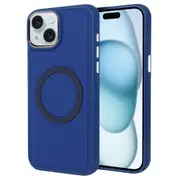 For Iphone 15 Imitation Liquid Skin Feel Plating Magsafe Phone Case