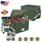 Dust-Proof and Fire-Resistant File Box with Combination Lock - 200 lbs Capacity