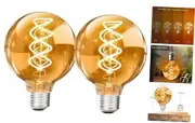 G80 Vintage Edison Light Bulbs Dimmable 4W (40W Equivalent) Led Filament Bulbs