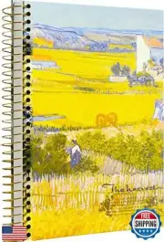 ipoul Large Spiral Notebook, B5, 8x10, Hardcover Journal, Lay Flat, Thick Not