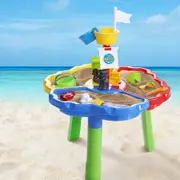 Keezi Kids Sandpit Pretend Play Set Outdoor Sand Water Table Beach Toy