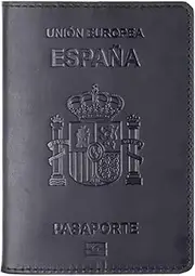 [CHUAN boutique] Spanish Passport Holder Document Holder Cowhide Retro Boarding Card Wallet Card Holder Passport Book Set Passport Cover