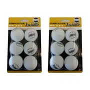 2x Yashima 3 Star ITTF Approved Practice/Competition Table Tennis Balls - White