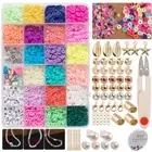 Mixed-Colour Flat Round Beads DIY Jewelry Making Bracelet
