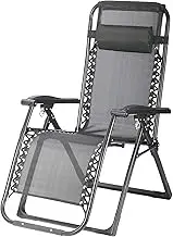 Zero Gravity Lounge Chair, Zero Gravity Folding Recliner Chair, 90~160 Adjustable Outdoor Lounge Chairs, Gardens, Terraces, Pools, Beaches and Open Spaces Lounge Chair (Color : B) Comfortable