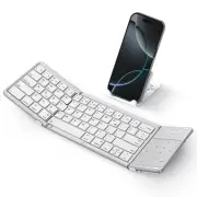 Foldable Keyboard with Touchpad, Portable Wireless Keyboard for Mac with Stan...