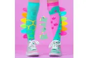 Madmia Socks Ages 6-99 One Size Fits Most - ROAR DINOSAUR Novelty Socks