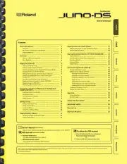 Roland Juno-DS Keyboard Synthesizer 4-in-1 OWNER'S MANUAL